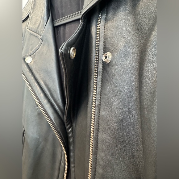 IRO Han Black Leather Jacket - Picture 6 of 8